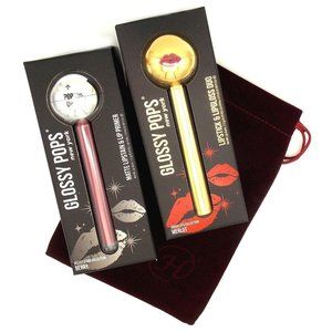 Glossy Pops Bundle Merlot Lipstick Lipgloss Duo Berry Lipstain Lip Primer Duo